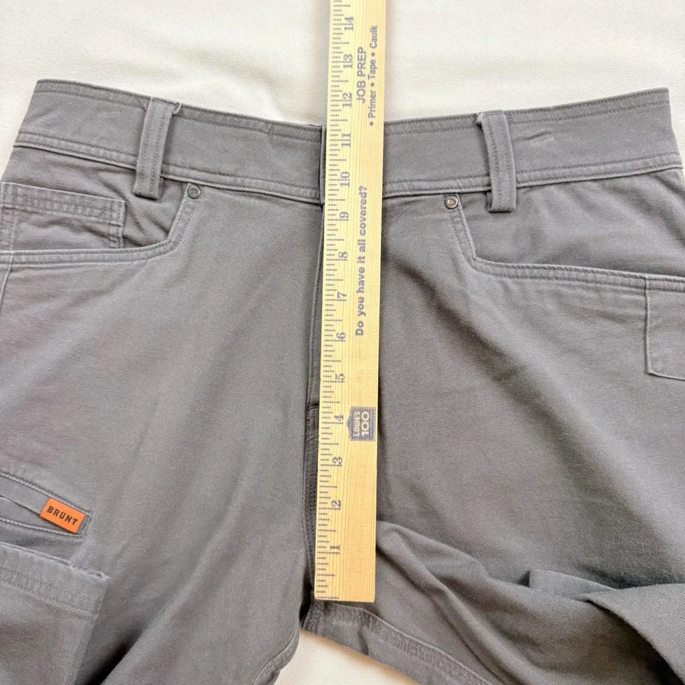 BRUNT The Torra Work Pant Mens 31x30 Grey Canvas‎ Articulated Knee Utility EUC